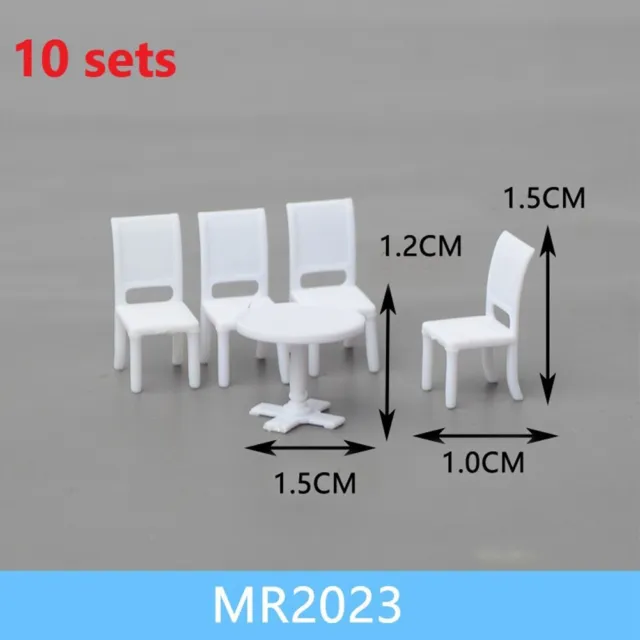 Tables And Chairs Model Decoration Furniture HO Scale Layout Model Railway