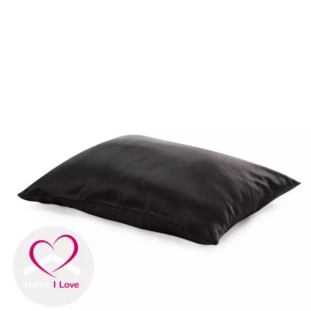 100% 22 mm Silk Black 1 Pillowcase Pamper Skin&Hair Envelope Style 70x50 cm