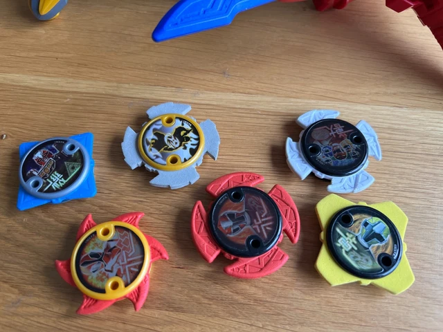 POWER RANGERS NINJA steel Red Star Morpher Gold star Morpher + 6 Rare ...