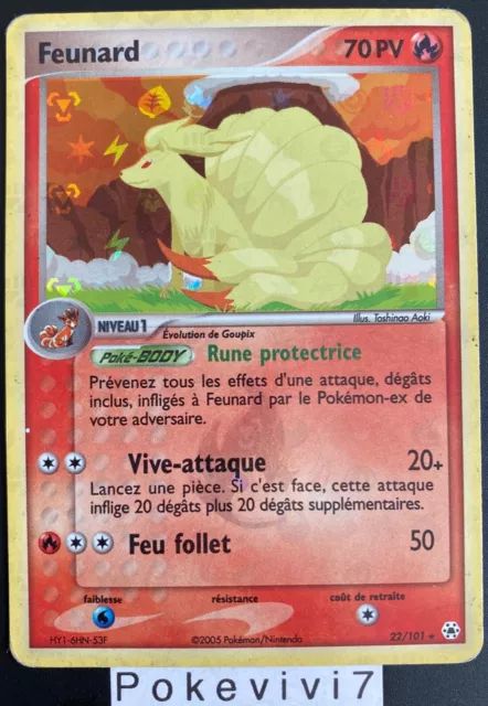 Carte Pokemon FEUNARD 22/101 Rare REVERSE Bloc EX Légendes Oubliées FR