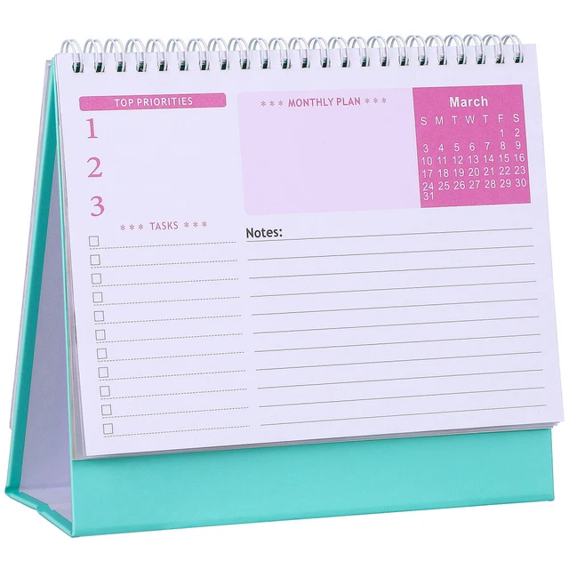 SMALL DESK CALENDAR 2025 Table 20242025 Vertical Turn The Page 14.05