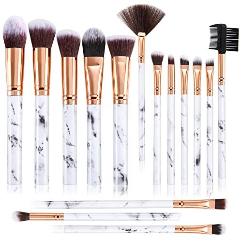 Pennelli Make Up FILY DUAIU 15 Pennelli Trucco Professionali Morbide e Inodor...