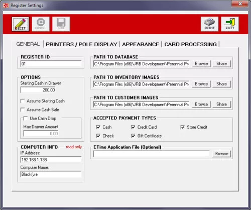 Perennial Pro Point of Sale Software - Workstation License (Stand-Alone)