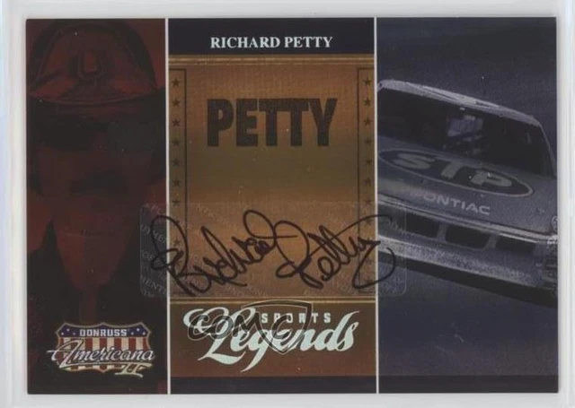 2008 Donruss Americana II Sports Legends Signatures 4/50 Richard Petty Auto q7k