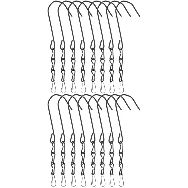 16 Pcs Planters Hanging Chain Potted Plants Bird Feeder Hanger Hook