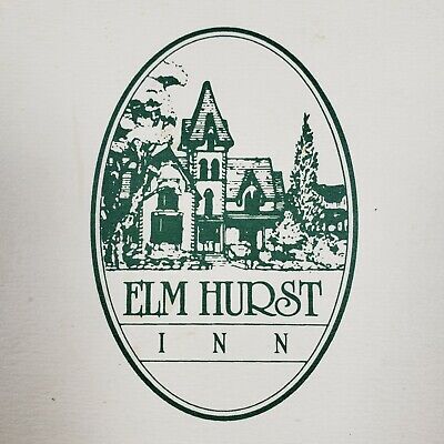 Elm Hurst Inn Wine List Menu Ingersoll ON Ontario Canadian International Vtg