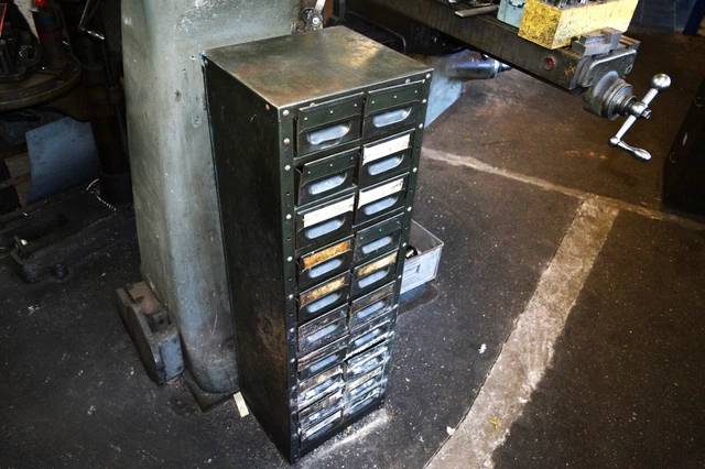 Vintage Industrial Multi Drawer Engineers Cabinet