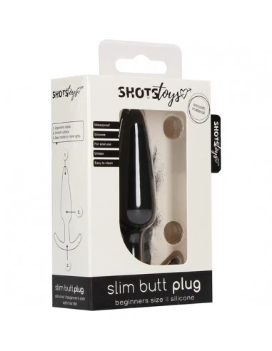 Plug Anal Delgado - Negro