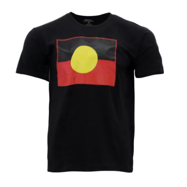 Adult T Shirt Australian Australia Day Souvenir Gift 100% Cotton Aboriginal Flag