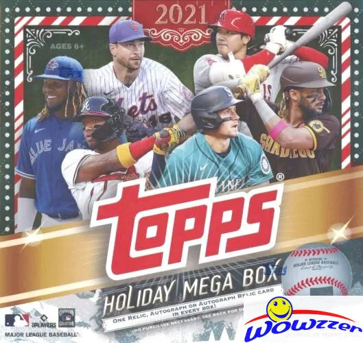 2021 Topps Baseball HOLIDAY MEGA HUGE Box-AUTO/RELIC+METALLIC PARALLELS+DIE-CUT