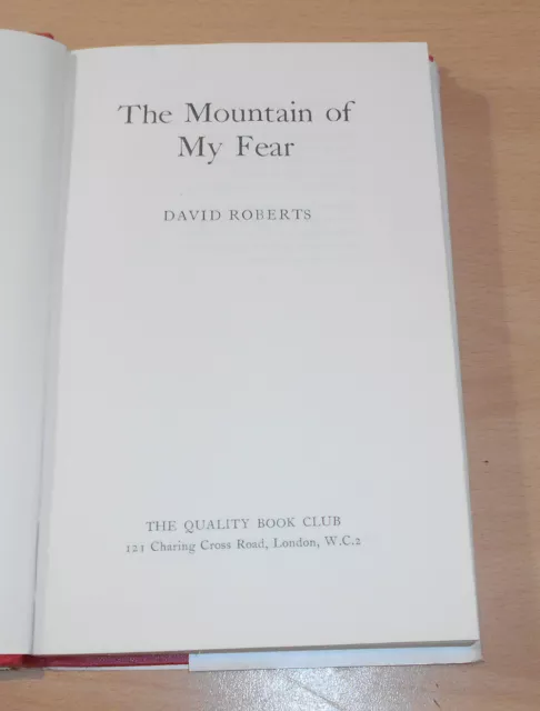 The Mountain of my Fear. By David Roberts (1969) Climbing / Mountaineering 2