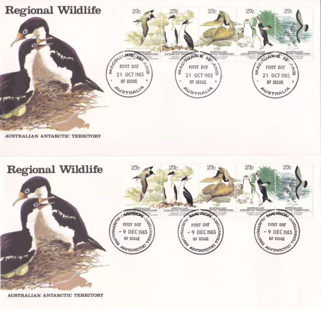 1984  Regional Wild Life. Base Postmarks