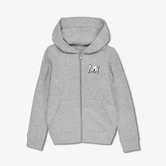 Forty Youth Logo Dondie Full Zip Hoodie Grey Marl Boys Age 12-14 Years Brand New