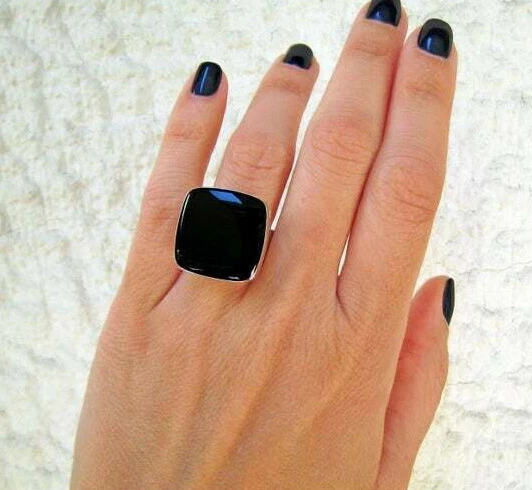 Black Onyx Gemstone 925 Sterling Silver Christmas Day Jewelry All Size DM-630