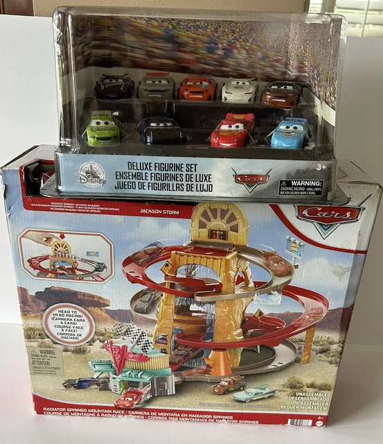 Disney and Pixar’s Cars Radiator Springs Mountain Race Playset with 11 Vehicles