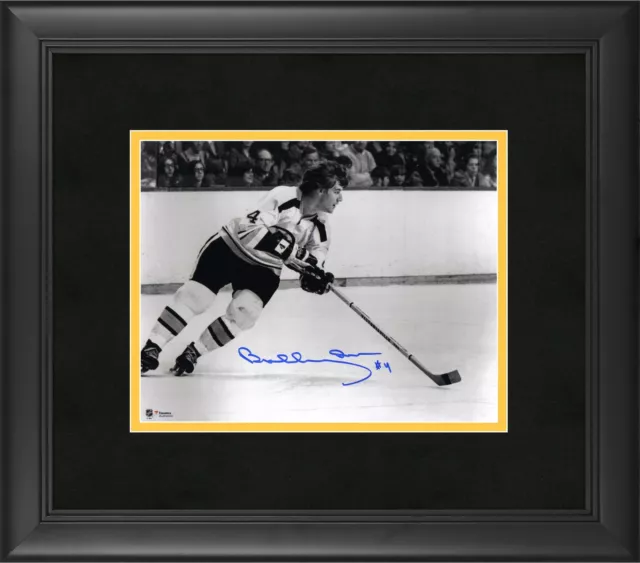 Bobby Orr Boston Bruins Framed Signed 8" x 10" Horizontal Skating Photo