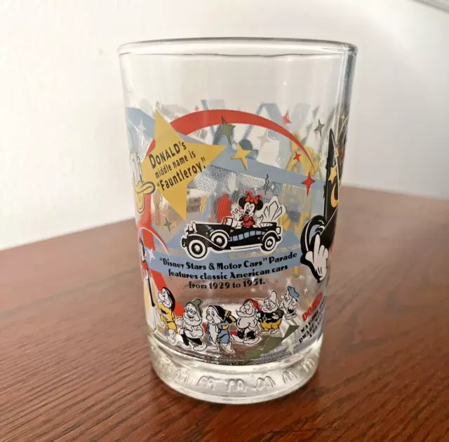 McDonald’s Walt Disney World 100 Years Of Magic Glass Cup Mickey Mouse