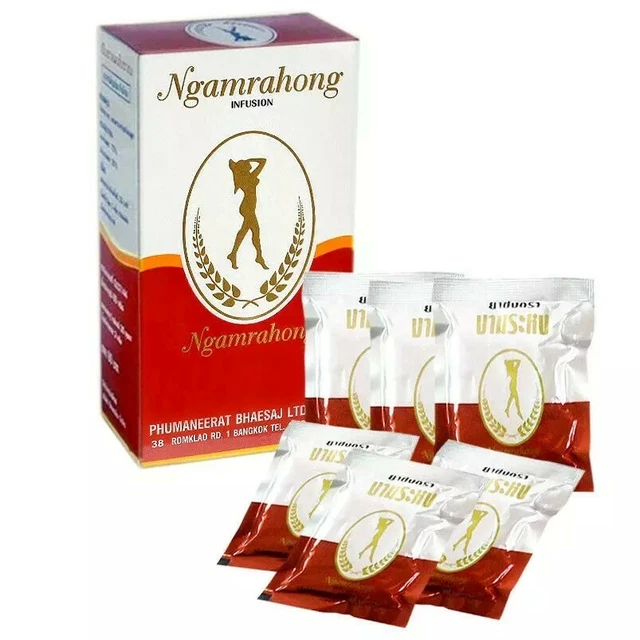 6 CAJAS (180 Bolsa) Senna NGAMRAHONG Laxante Adelgazante Té de Hierbas Dieta para Pérdida de Peso