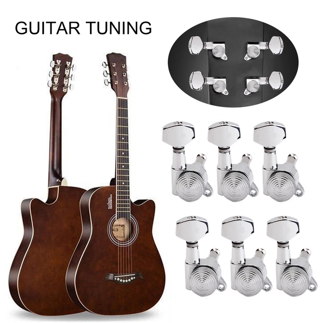 6pcs/set Guitar String Knobs Sturdy Convenient String Tuning Pegs Heads Knobs