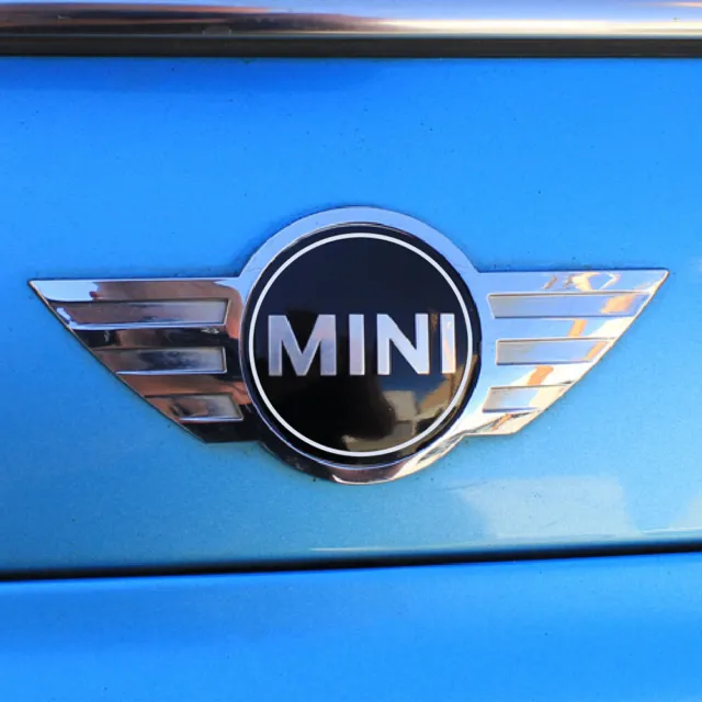 2×Aufkleber Schwarz Für Mini Cooper Logo Emblem Logo Vorne+Hinten Abzeichen