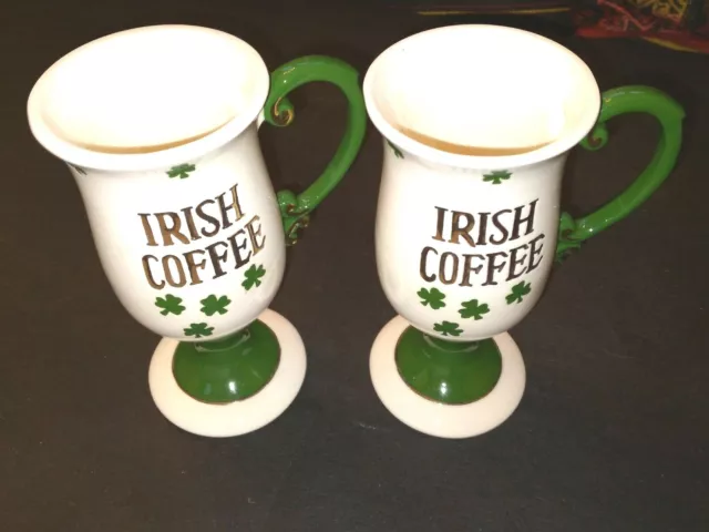 Vintage White Irish Coffee Mug w/ Hollys, made in Japan – N&R