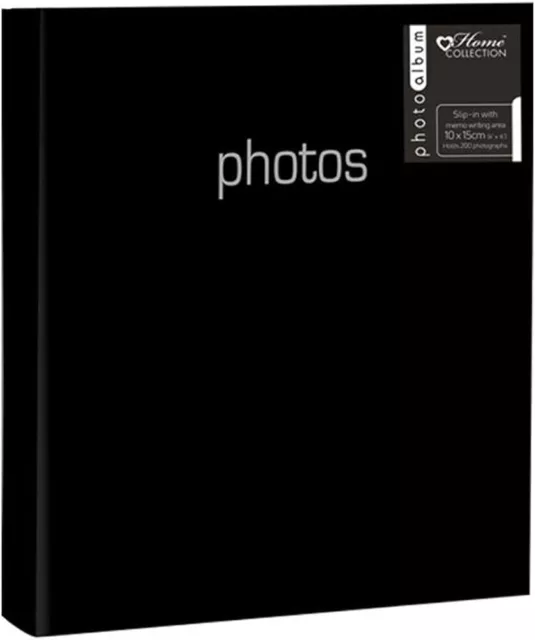 Vienrose Álbum de Fotos Scrapbook 10x15 para Pegar y Escribir 80 Negra  páginas D