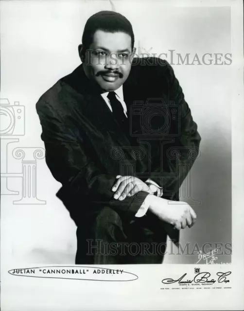 1972 Press Photo Jazz Saxophonist Julian "Cannonball"Adderley