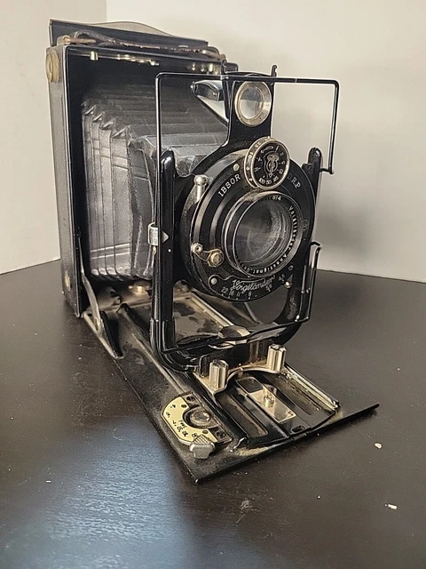 ANTIQUE 1920S VOIGTLANDER VAG Folding Plate Camera Isbor 13.5cm 1:4.5 ...