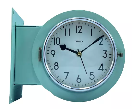 Citizen 2221 Sklave Uhr Schiff Master Doppel Seite Rund Dial Batterie Betrieben