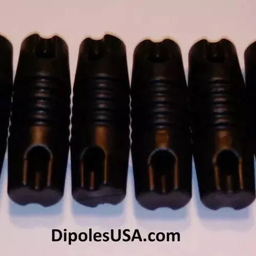 4 BLACK 3” Quality Nylon Dog Bone Antenna End Insulators Ham / Cb