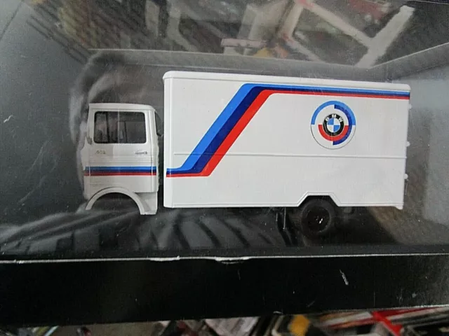 MERCEDES BENZ LP608 LP 608 Renntransporter BMW Motorsport DRM LKW Schuco 1:43