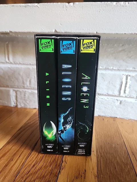 ALIEN TRILOGY VHS Box Set: Alien, Aliens, Alien 3 - No Mold Clean ...