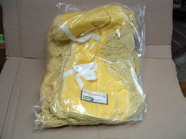Cotton Commercial 24" Dust Mop Head Seco The Trapper Made In America Usa