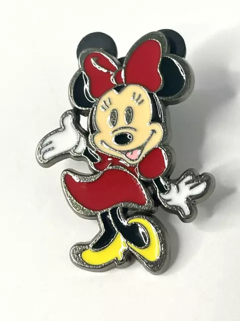 Disney Minnie Mouse Hand Up Red Skirt Bow WDW Parks Pin Trading