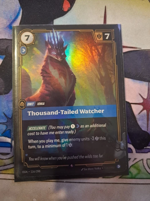 THOUSAND-TAIL WATCHER LEAGUE Of Legends Riftbound OGN - 116/298 $45.00 ...