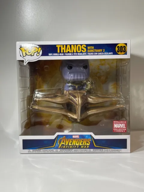 Funko Pop! Marvel Avengers Infinity War Thanos Sanctuary 2 Collector Corps #303