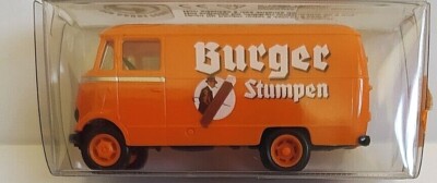 BREKINA BREKINA 1:87 H0 FURGONE MERCEDES BENZ L 319  BURGER STUMPEN ARANCIONE   ART 3625 