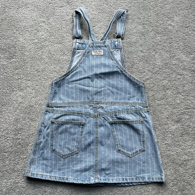 Zara & John Lewis Girls Bundle Age 8 Years Dungarees Dress Rainbow Stripe 3