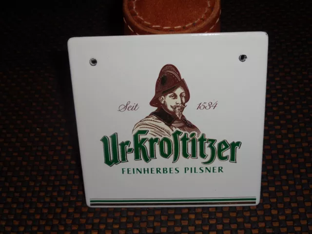 Zapfhahnschild  "" UR-Krositzer Pilsener ""