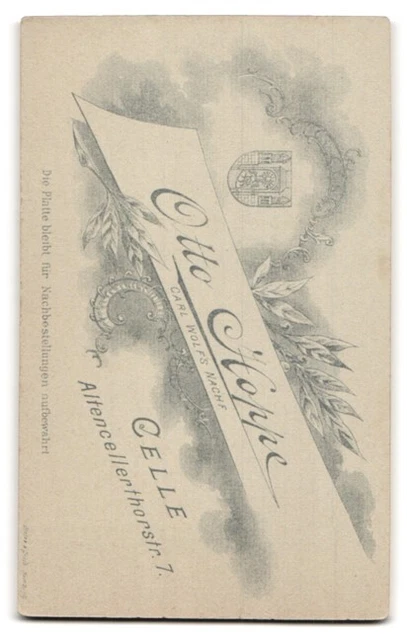 Fotografie Otto Hoppe, Celle, Altencellertorstrasse 7, Portrait junges Mädchen 2