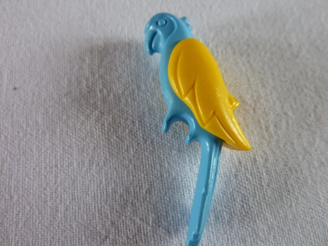 Figurine Playmobil Perroquet 3 - Oiseau Nature Forêt Animaux Ferme Zoo - Occasion Bon État