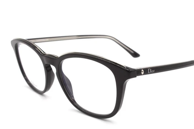Christian Dior Montaigne N 40 Eyeglasses Black Silver VSW Authentic 51mm