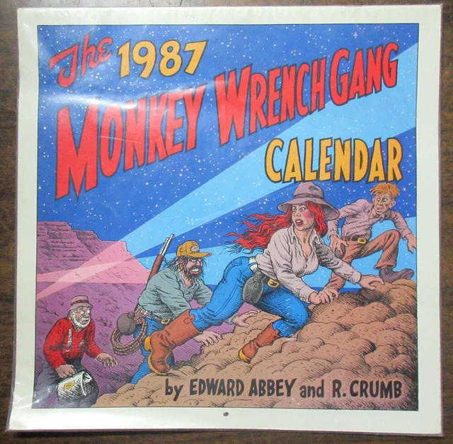 SEALED The 1987 Monkey Wrench Gang Calendar Edward Abbey R.Crumb Vintage Rare
