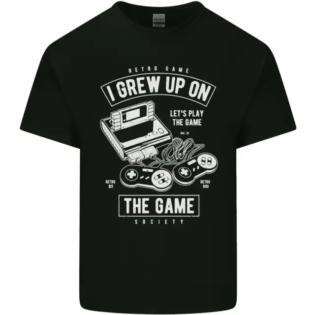 I Grew up on the Gamer Funny Gaming Kids T-Shirt Childrens