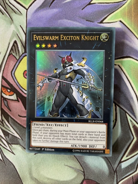 CARTE YUGIOH BLLR-EN068 Evilswarm Exciton Knight Ultra Rare 1ère ...