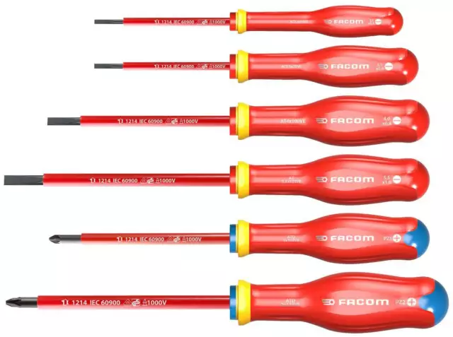 Facom AT.7PB Protwist® 7 Piece Slotted & Phillips Screwdriver Set