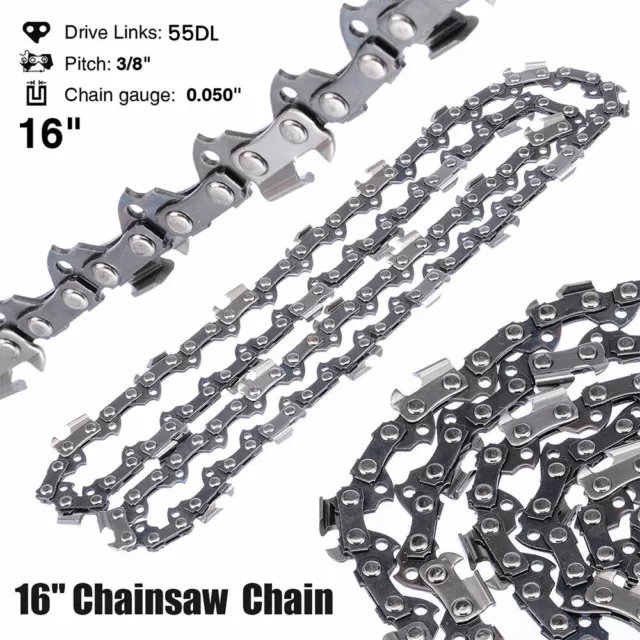 16" Chainsaw Saw Chain Pack Of 2 Chains Fits STIHL 021 023 MS211 MS231 UK New !