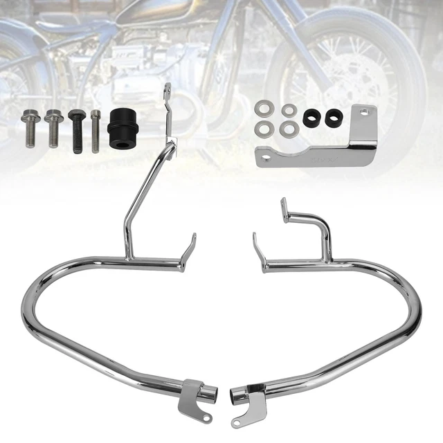 Engine Guard Crash Bar Frame Protector Bumper Steel Chrome For Bmw R18 20-22 F1