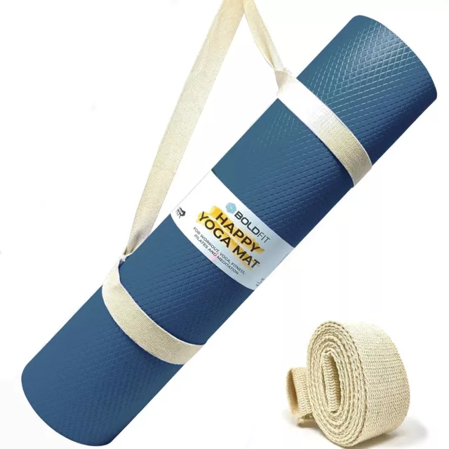 Boldfit Yoga Mat For Home Workout, Navy Blue Color, 6 Feet