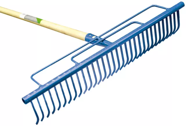 Agef rastrello per giardino 32 denti con manico cm. 137 - Agef